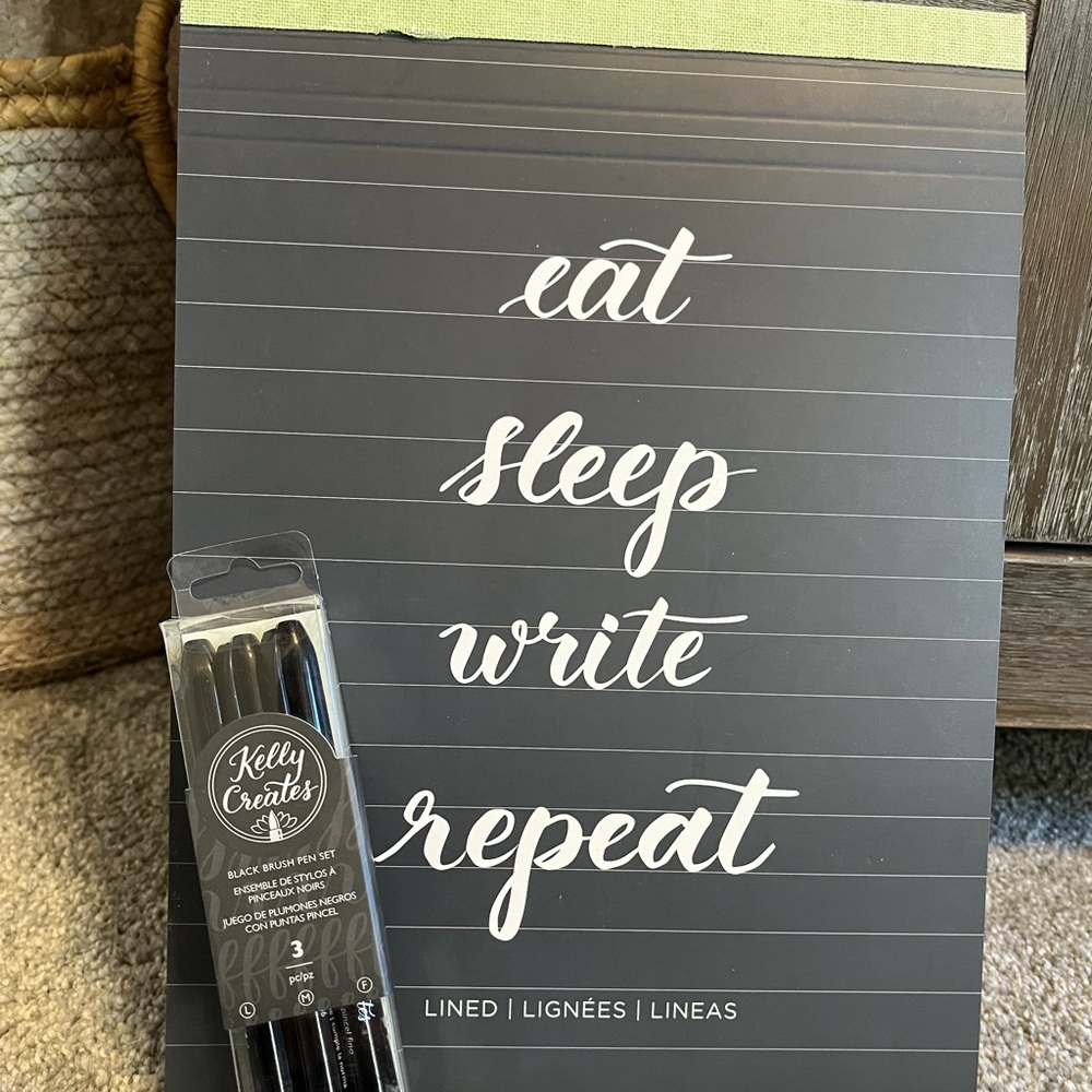 Kelly Creates pens and practice pad